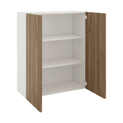 Modernform Cabinet Walnut 30" W X 36" H X 12" D Double Door Wall Cabinet