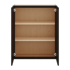 J&K Espresso K8 Double Door Wall Cabinet - 30" W x 36" H