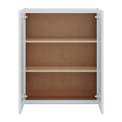 J&K White Shaker S8 Double Door Wall Cabinet - 30" W x 36" H