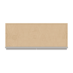 CNC Luxor 5-Piece Misty Grey 30" W X 36" H Double Door Wall Cabinet