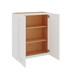 Modernform Cabinet White Shaker 30" W X 36" H X 12" D Double Door Wall Cabinet