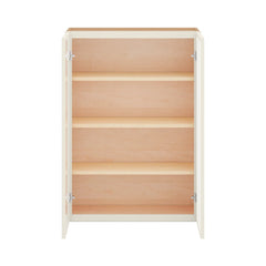 Modernform Cabinet Slim Dove White 30" W X 42" H X 12" D Double Glass Door Wall Cabinet