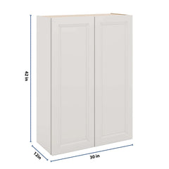 J&K Pure B5 Double Door Wall Cabinet - 30" W x 42" H