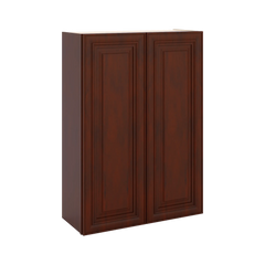 J&K Mahogany J5 Double Door Wall Cabinet - 30" W x 42" H