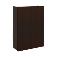J&K Java Coffee S1 Double Door Wall Cabinet - 30" W x 42" H