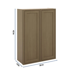 J&K Hazel H8 Double Door Wall Cabinet - 30" W x 42" H