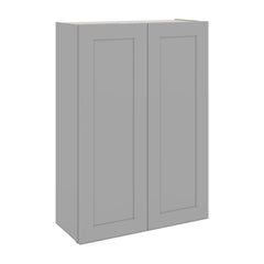 J&K Castle Grey S5 Double Door Wall Cabinet - 30" W x 42" H