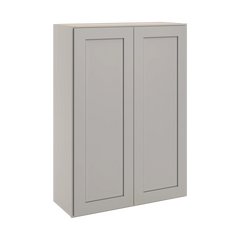 CNC Luxor 5-Piece Misty Grey 30" W X 42" H Double Door Wall Cabinet