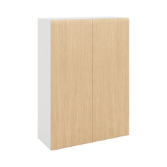 Modernform Cabinet Natural Oak 30" W X 42" H X 12" D Double Door Wall Cabinet