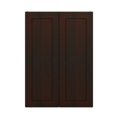 J&K Java Coffee S1 Double Door Wall Cabinet - 30" W x 42" H