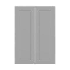 J&K Castle Grey S5 Double Door Wall Cabinet - 30" W x 42" H