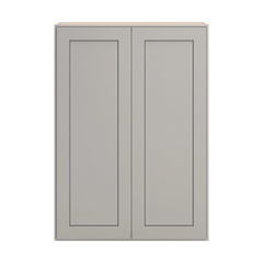 CNC Luxor 5-Piece Misty Grey 30" W X 42" H Double Door Wall Cabinet