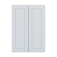 J&K White Shaker S8 Double Door Wall Cabinet - 30" W x 42" H