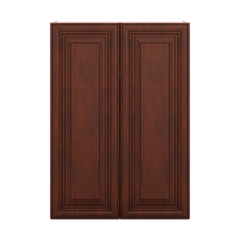 J&K Mahogany J5 Double Door Wall Cabinet - 30" W x 42" H