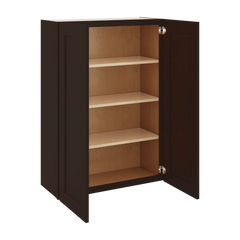 J&K Java Coffee S1 Double Door Wall Cabinet - 30" W x 42" H