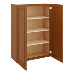 J&K Mocha Glazed K10 Double Door Wall Cabinet - 30" W x 42" H