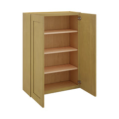 Modernform Cabinet Natural Shaker 30" W X 42" H X 12" D Double Door Wall Cabinet