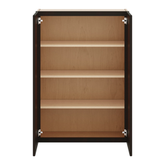 J&K Espresso K8 Double Door Wall Cabinet - 30" W x 42" H