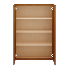J&K Mocha Glazed K10 Double Door Wall Cabinet - 30" W x 42" H
