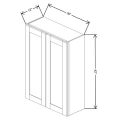 Fabuwood Allure Echo Pistachio Green 30" W X 42" H X 12" D Double Door Wall Cabinet