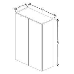 Fabuwood Ovela Catalina Ida 2 30" W X 42" H X 13" D Double Door Wall Cabinet