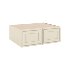 J&K Pearl Glazed H9 Refrigerator Wall Cabinet - 33" W x 12" H x 27" D