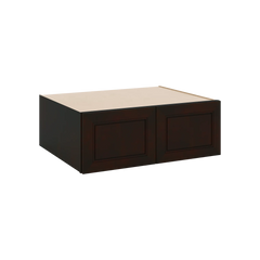J&K Espresso K8 Refrigerator Wall Cabinet - 33" W x 12" H x 27" D