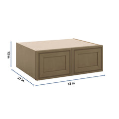 J&K Hazel H8 Refrigerator Wall Cabinet - 33" W x 12" H x 27" D