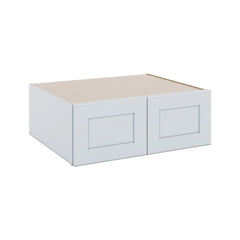 J&K White Shaker S8 Refrigerator Wall Cabinet - 33" W x 12" H x 27" D