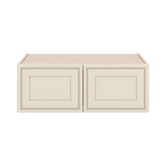 J&K Pearl Glazed H9 Refrigerator Wall Cabinet - 33" W x 12" H x 27" D