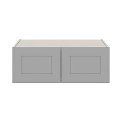 J&K Castle Grey S5 Refrigerator Wall Cabinet - 33" W x 12" H x 27" D