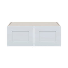 J&K White Shaker S8 Refrigerator Wall Cabinet - 33" W x 12" H x 27" D