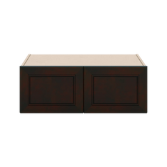J&K Espresso K8 Refrigerator Wall Cabinet - 33" W x 12" H x 27" D