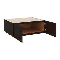 J&K Espresso K8 Refrigerator Wall Cabinet - 33" W x 12" H x 27" D