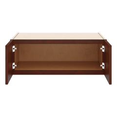 J&K Mahogany J5 Refrigerator Wall Cabinet - 33" W x 12" H x 27" D