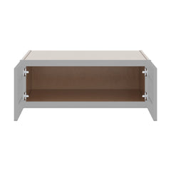 J&K Castle Grey S5 Refrigerator Wall Cabinet - 33" W x 12" H x 27" D
