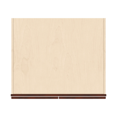 J&K Mahogany J5 Refrigerator Wall Cabinet - 33" W x 12" H x 27" D