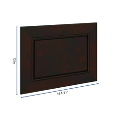 J&K Espresso K8 Dummy Door Panel 16 1/2" W x 12" H