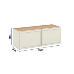 Modernform Cabinet Slim Dove White 33" W X 12" H X 12" D Double Door Wall Cabinet
