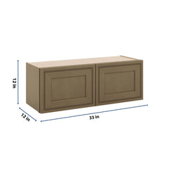 J&K Hazel H8 Double Door Wall Cabinet - 33" W x 12" H