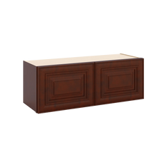 J&K Mahogany J5 Double Door Wall Cabinet - 33" W x 12" H