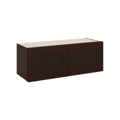 J&K Java Coffee S1 Double Door Wall Cabinet - 33" W x 12" H
