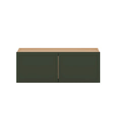 Modernform Cabinet Slim Sage Green 33" W X 12" H X 12" D Double Door Wall Cabinet