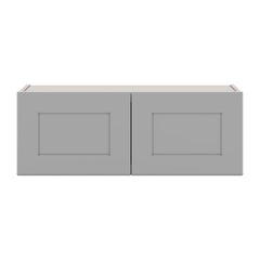 J&K Castle Grey S5 Double Door Wall Cabinet - 33" W x 12" H