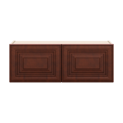 J&K Mahogany J5 Double Door Wall Cabinet - 33" W x 12" H
