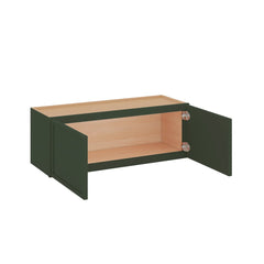 Modernform Cabinet Slim Sage Green 33" W X 12" H X 12" D Double Door Wall Cabinet