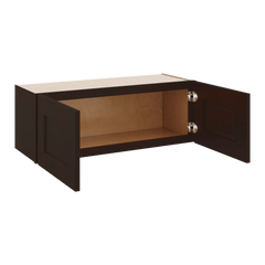 J&K Java Coffee S1 Double Door Wall Cabinet - 33" W x 12" H