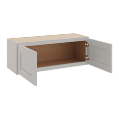 CNC Luxor 5-Piece Misty Grey 33" W X 12" H Double Door Wall Cabinet