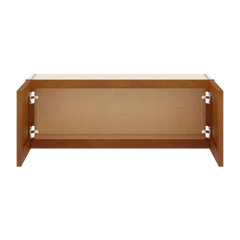 J&K Mocha Glazed K10 Double Door Wall Cabinet - 33" W x 12" H