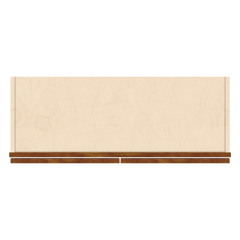 J&K Mocha Glazed K10 Double Door Wall Cabinet - 33" W x 12" H